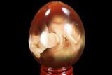 Colorful Carnelian Agate Egg - Madagascar #98538-1